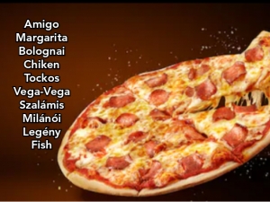 AKCIÓS PIZZÁK (2db 32cm) Megtalálható az akciós pizzák menüpontja alatt.
